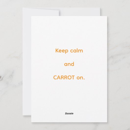 International Carrot Day シーズンカード (裏面)