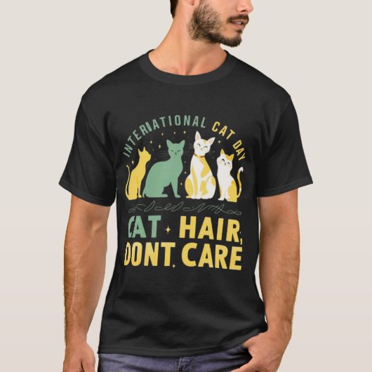 International cats day  tシャツ (正面)