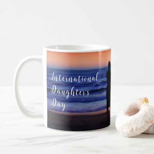 International Daughter's Day コーヒーマグカップ (ドーナツ)