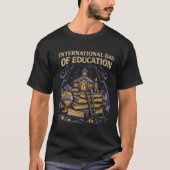 International Day of Education – School of Knowled Tシャツ (正面)