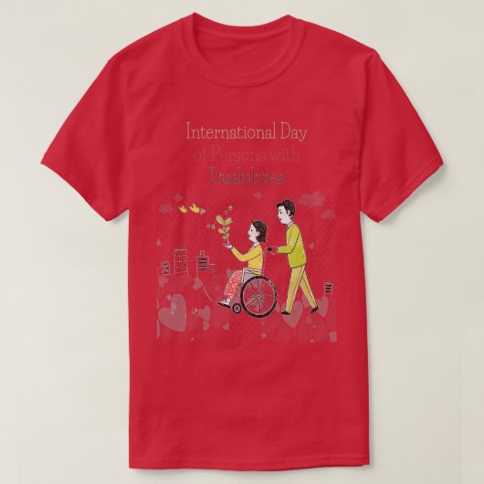 International Day of Persons with Disabilities Tシャツ (デザイン正面)