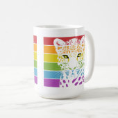 International Day of the Leopard コーヒーマグカップ (正面右)