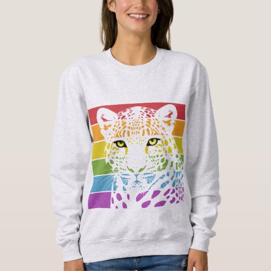 International Day of the Leopard スウェットシャツ (正面)