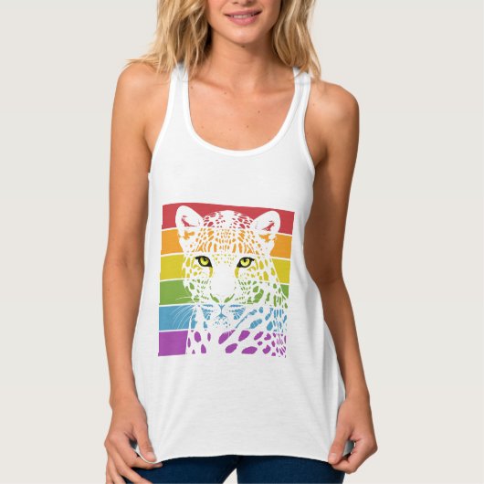 International Day of the Leopard タンクトップ (正面)