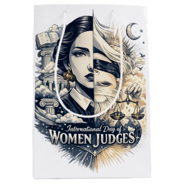 International Day of Women Judges ミディアムペーパーバッグ