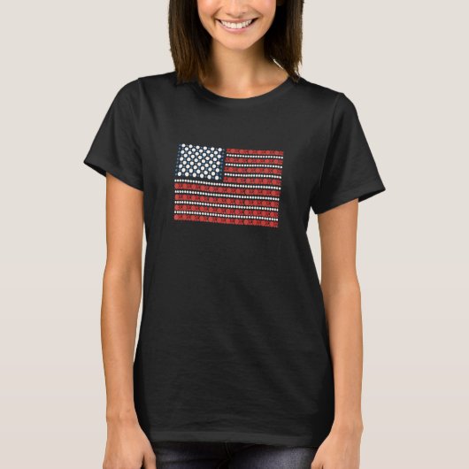 International Dot Day American Flag Polka Dot Kids Tシャツ (正面)