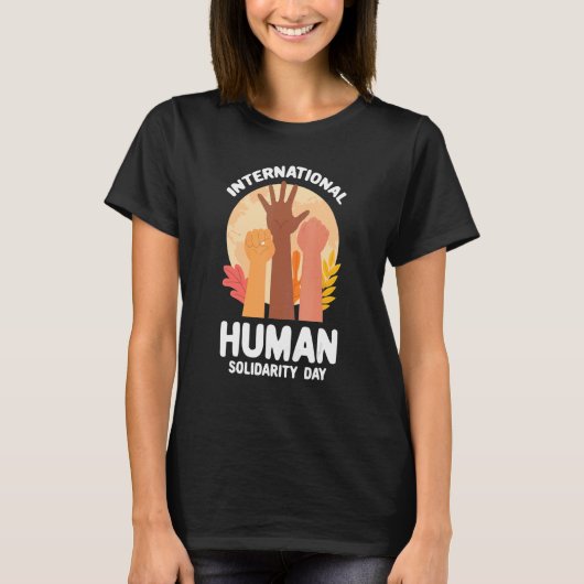 International Human Solidarity Day United Nations Tシャツ (正面)