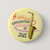 International Jazz Appreciation 缶バッジ (正面)