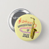 International Jazz Appreciation 缶バッジ (正面&裏面)