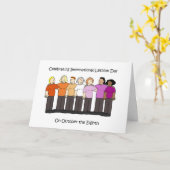 International Lesbian Day October 8th カード (黄色い花)