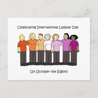 International Lesbian Day October 8th ポストカード
