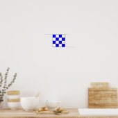 International maritime signal flag letter nautical ポスター (キッチン)