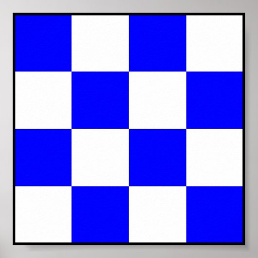 International maritime signal flag letter nautical ポスター (正面)