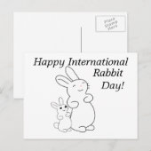 International Rabbit Day ポストカード (正面/裏面)