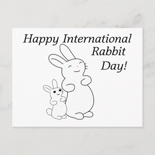 International Rabbit Day ポストカード (正面)