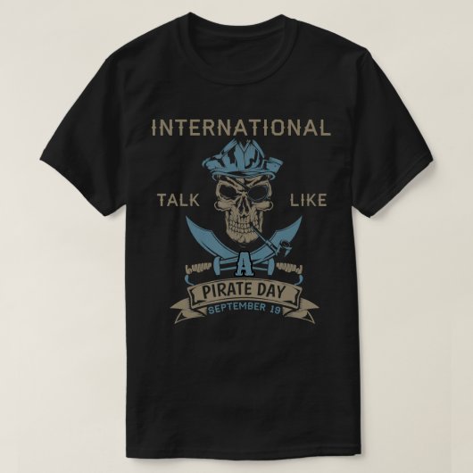 International Talk Like A Pirate Day Pirate Septem Tシャツ (デザイン正面)