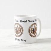 International Unity Flame with World Flags Emblem コーヒーマグカップ (正面右)