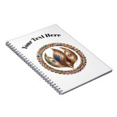 International Unity Flame with World Flags Emblem ノートブック (右側)