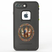International Unity Flame with World Flags Emblem  LifeProof iPhoneケース (裏面)