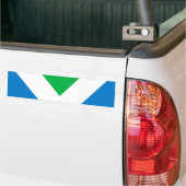 International Vegan Flag バンパーステッカー (トラック上)