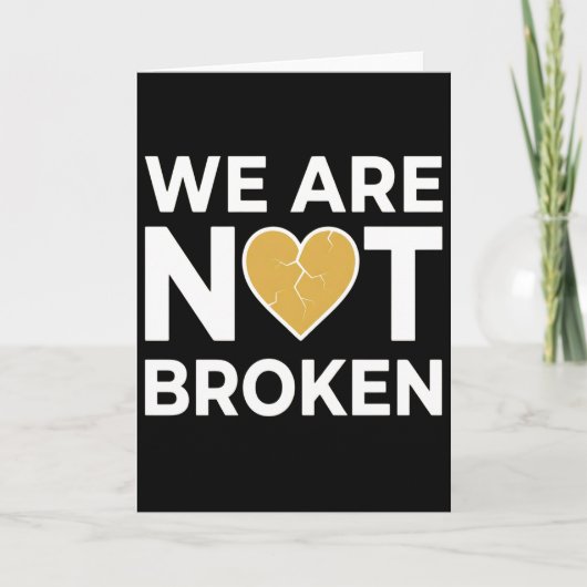 International We're Not Broken Day Mental Health カード (正面)