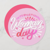International Woman Day 招待状 (正面/裏面)