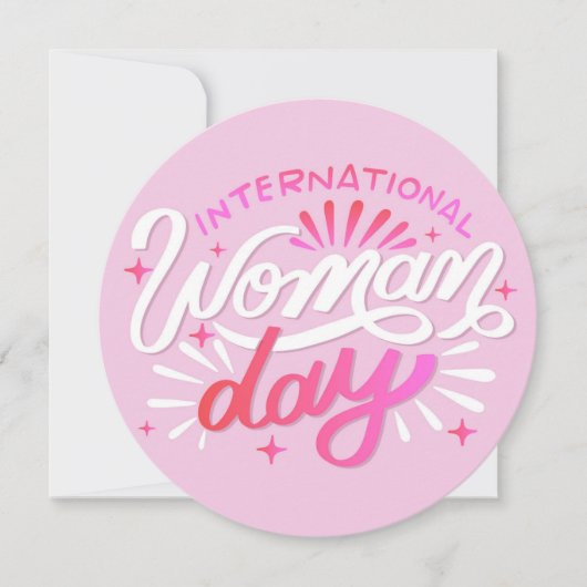 International Woman Day 招待状 (正面)