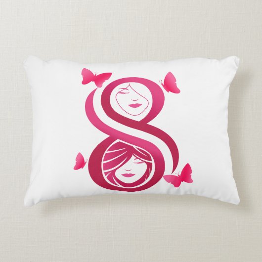 , International Women’s Day アクセントクッション (正面)