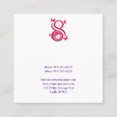 , International Women’s Day スクエア名刺 (裏面)