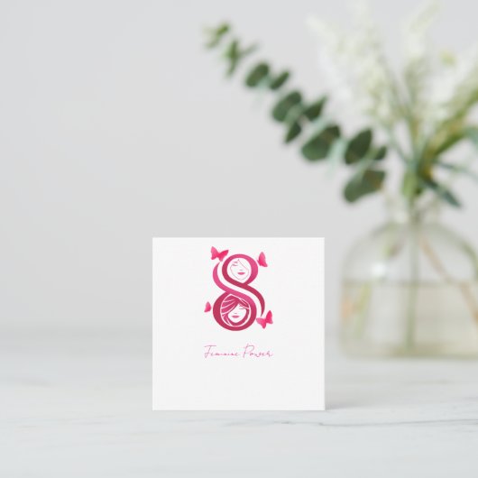 , International Women’s Day スクエア名刺 (スタンド正面)