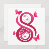 , International Women’s Day 招待状 (正面/裏面)