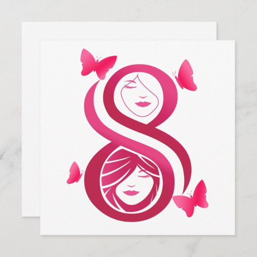 , International Women’s Day 招待状 (正面/裏面)