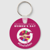 International Women’s Day 2026 ギブ・トゥ・ゲイン キーホルダー (正面)