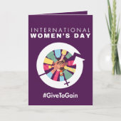International Women’s Day 2026 ギブ・トゥ・ゲイン シーズンカード (正面)