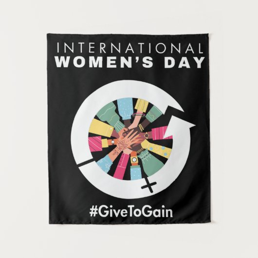 International Women’s Day 2026 ギブ・トゥ・ゲイン タペストリー (正面)