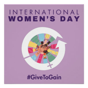 International Women’s Day 2026 ギブ・トゥ・ゲイン ポスター