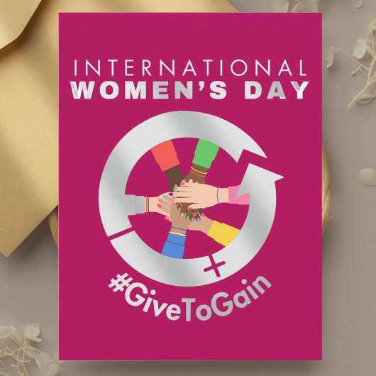 International Women’s Day 2026 ギブ・トゥ・ゲイン ポストカード