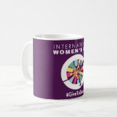 International Women’s Day 2026 Give To Gain コーヒーマグカップ (正面左)