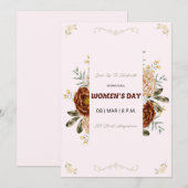 International Women’s Day Invitation - March 8 (正面/裏面)