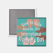 International Women’s Day March 8th. 2026 マグネット (正面/裏面)