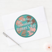 International Women’s Day March 8th. 2026 ラウンドシール (封筒)