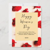 International Women’s Day Modern Elegant Strong シーズンカード (正面)