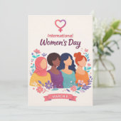 International Women’s Day Modern Elegant Strong シーズンカード (スタンド正面)
