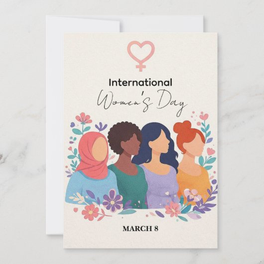 International Women’s Day Modern Elegant Strong シーズンカード (正面)