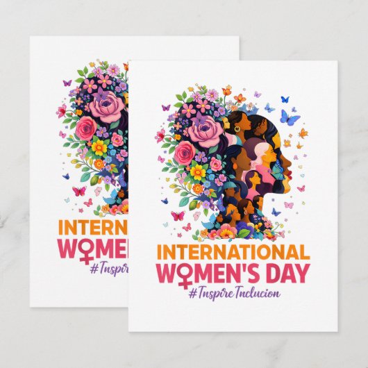 International Women's Day カード (正面/裏面)