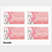 International Women's Day 長方形シール (シート)