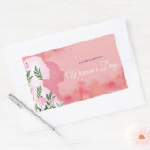 International Women's Day 長方形シール (封筒)
