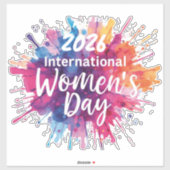 International Women's Day 2026 Car Sticker シール (シート)
