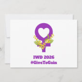 International Women's Day 2026 IWD Give To Gain (正面)