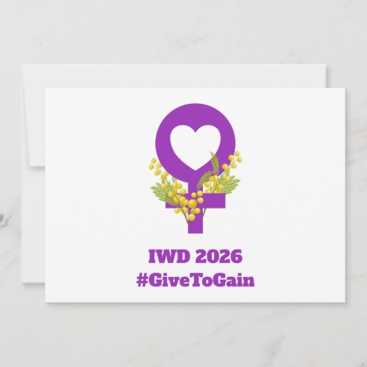 International Women's Day 2026 IWD Give To Gain (正面)